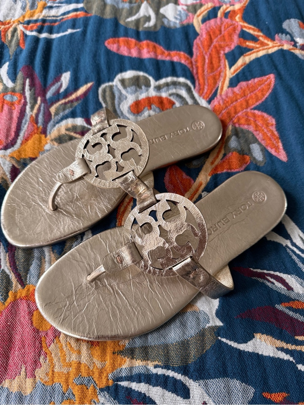 Tory Burch Miller Metallic Sandal 6.5